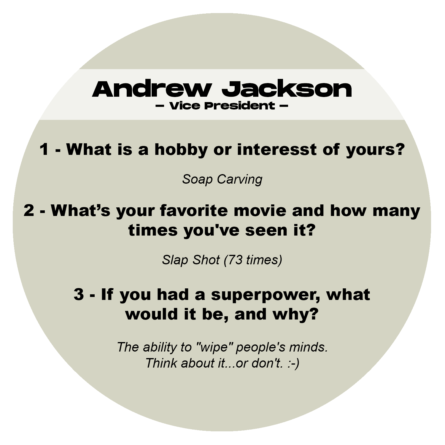 Fun facts about Andrew